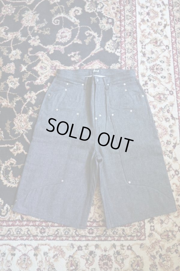 画像1: 【FAF(エフエーエフ)】NEWCOMMUNE Baggy Denim Shorts rigid  "Black"