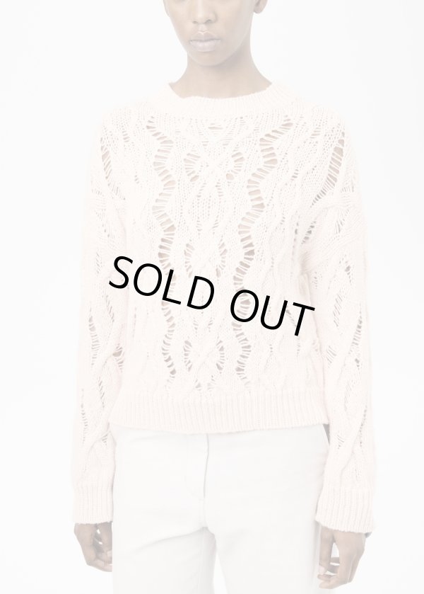 画像4: 【OUR LEGACY(アワーレガシー)】CABLE SONAR ROUNDNECK/ Delicate Pink Fisherman Wool