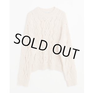 画像: 【OUR LEGACY(アワーレガシー)】CABLE SONAR ROUNDNECK/ Delicate Pink Fisherman Wool