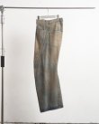 画像1: 【NVRFRGT(ネヴァーフォーゲット)】3D TWISTED WIDE LEG JEANS/ MUD FADED INDIGO