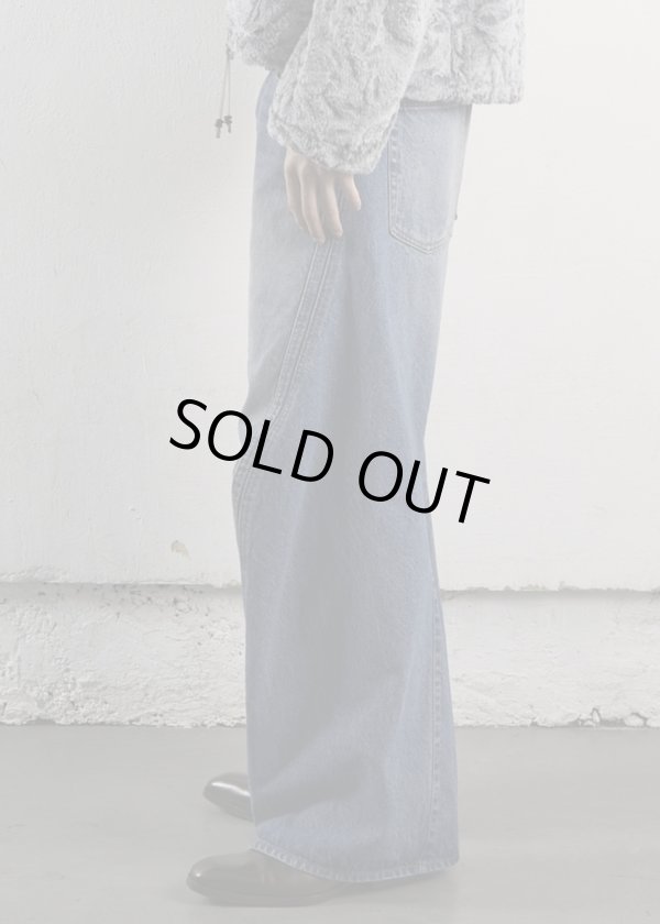画像3: 【NVRFRGT(ネヴァーフォーゲット)】3D TWISTED WIDE LEG JEANS/ VINTAGE FADED INDIGO