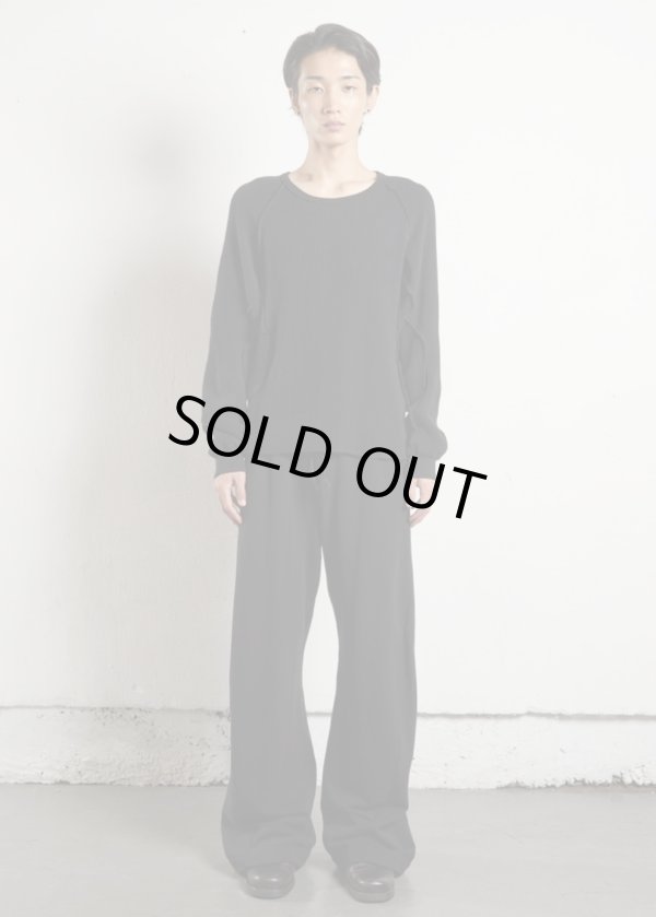 画像3: 【NVRFRGT(ネヴァーフォーゲット)】WAFFLE THERMAL LONG SLEEVE T-SHIRT/ BLACK