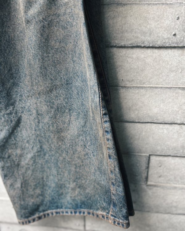 画像6: 【NVRFRGT(ネヴァーフォーゲット)】3D TWISTED WIDE LEG JEANS/ MUD FADED INDIGO