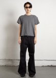 画像2: 【NVRFRGT(ネヴァーフォーゲット)】3D TWISTED WIDE LEG JEANS/  FADED BLACK