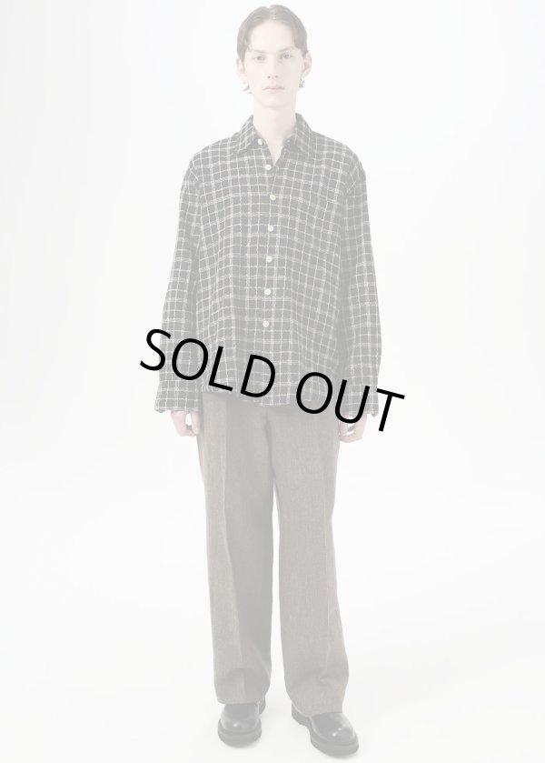 画像2: 【OUR LEGACY(アワーレガシー)】ABOVE SHIRT/ Black Fishnet Cloth