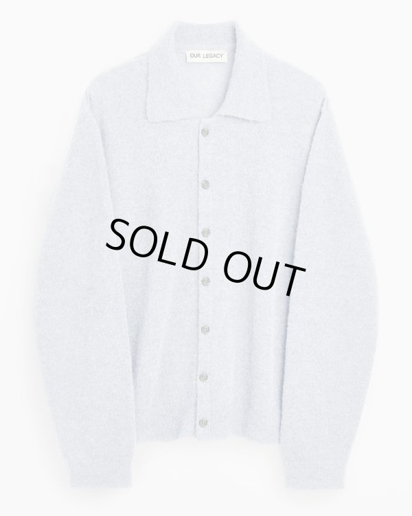 画像1: 【OUR LEGACY(アワーレガシー)】EVENING POLO/ Livid Blue Fuzzy Alpaca