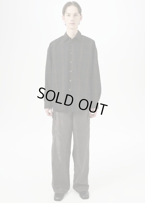 画像2: 【OUR LEGACY(アワーレガシー)】BORROWED SHIRT/ Black Sheer Shadow Check
