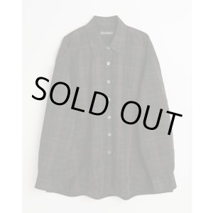 画像: 【OUR LEGACY(アワーレガシー)】BORROWED SHIRT/ Black Sheer Shadow Check