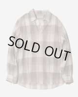 画像: 【ENCOMING(インカミング)】PULLOVER POCKET SHIRT/ WHITE×GREY