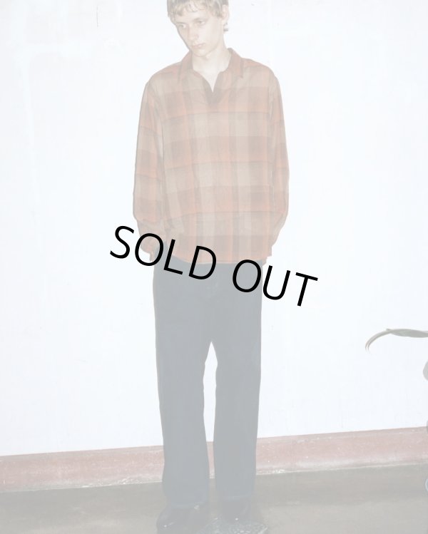 画像3: 【ENCOMING(インカミング)】PULLOVER POCKET SHIRT/ BROWN×ORANGE