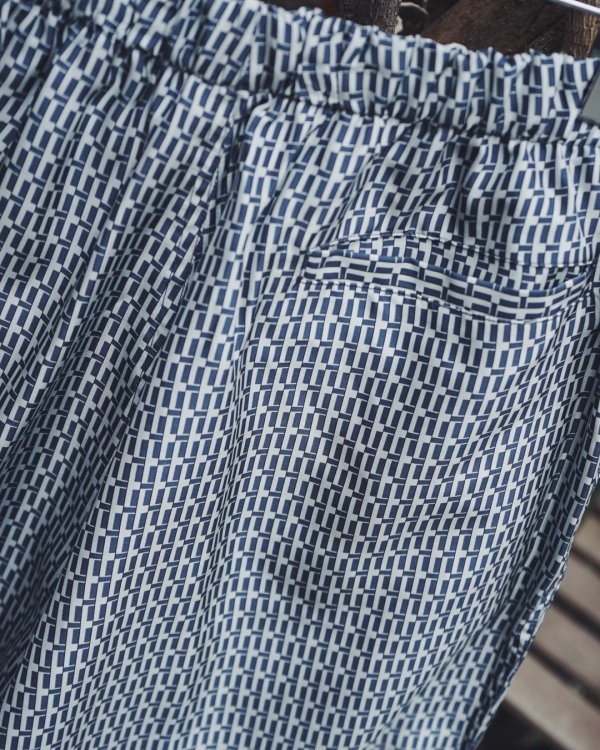 画像2: 【HEUGN(ユーゲン)】“Cooper” EASY PANTS PRINT - Navy