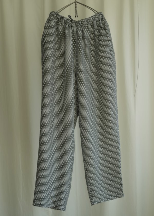 画像1: 【HEUGN(ユーゲン)】“Cooper” EASY PANTS PRINT - Navy