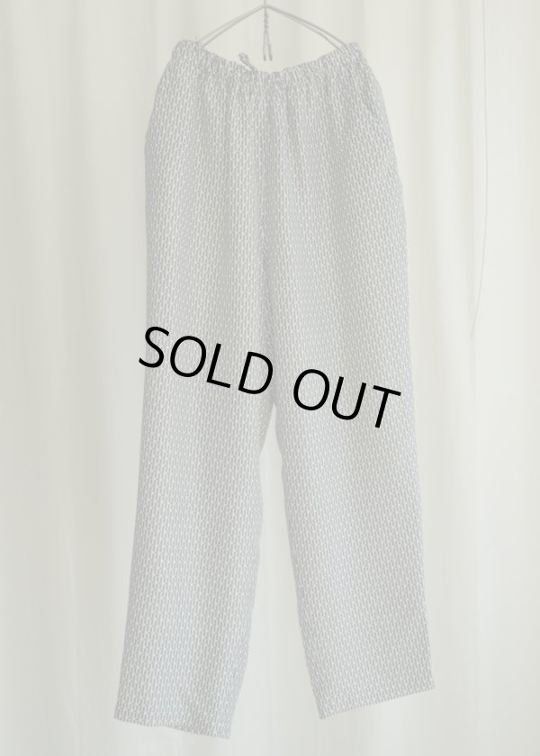 画像1: 【HEUGN(ユーゲン)】“Cooper” EASY PANTS PRINT - Navy