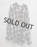 画像: 【LES SIX(レシス)】Destroyed Mega Flannel/ Brown