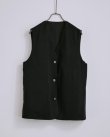 画像2: 【BISOWN(ビソウン)】CHINO CLOTH × KARAMI REVERSIBLE VEST/ BLACK