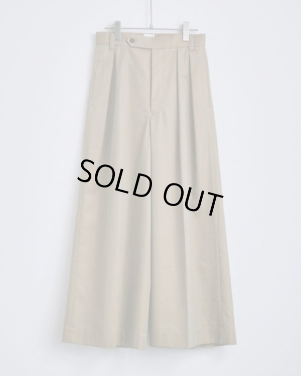 画像1: 【BISOWN(ビソウン)】BISOWN WIDE CHINO/ CHAMBRAY BEIGE