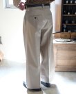 画像5: 【BISOWN(ビソウン)】BISOWN WIDE CHINO/ CHAMBRAY BEIGE