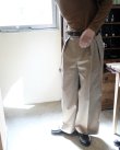 画像4: 【BISOWN(ビソウン)】BISOWN WIDE CHINO/ CHAMBRAY BEIGE