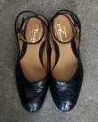 画像6: 【Le Yucca's(レユッカス)】Strap Sandal(Y38325)/ BLACK FLANCS CROCODILE SHINE/ NERO(Black)