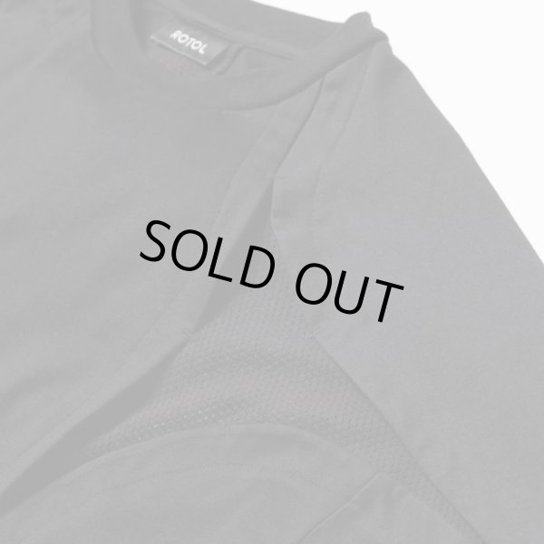 画像3: 【ROTOL(ロトル)】CROSS MESH TEE　”BLACK”