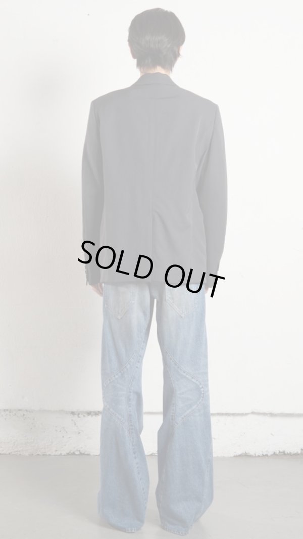 画像4: 【NVRFRGT(ネヴァーフォーゲット)】3D TWISTED JEANS 2.0  "DISTRESSED FADED INDIGO"
