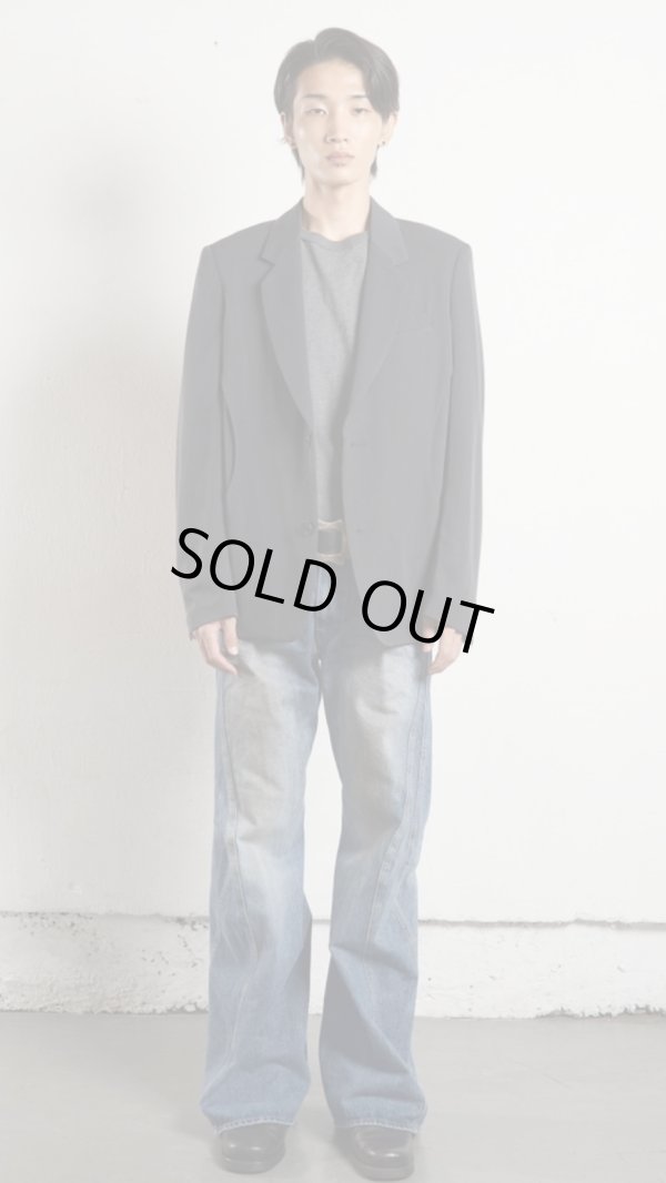 画像2: 【NVRFRGT(ネヴァーフォーゲット)】3D TWISTED JEANS 2.0  "DISTRESSED FADED INDIGO"