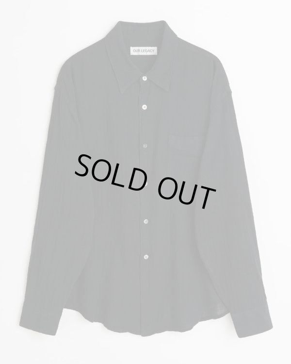画像1: 【OUR LEGACY(アワーレガシー)】COCO SHIRT/ Washed Black Air Cotton