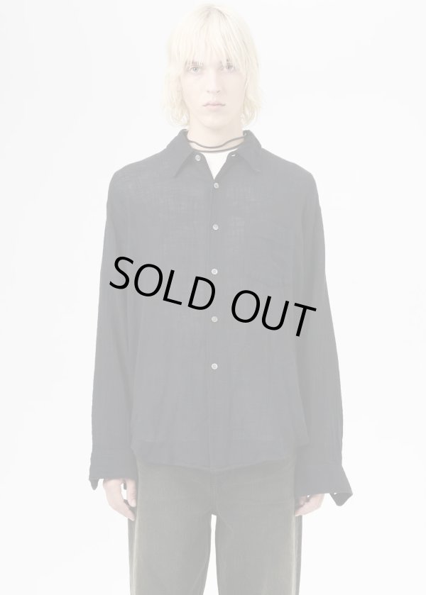 画像3: 【OUR LEGACY(アワーレガシー)】COCO SHIRT/ Washed Black Air Cotton