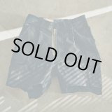 画像: 【GOODKARMA DEVELOPMENT(グッドカルマディベロップメント)】Leather Cargo Shorts "LAZY"/ BLACK
