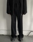 画像2: 【BIBLIOTHERK(ビブリオテーク)】LOOSE DRESS TROUSERS/ Black
