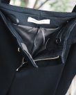 画像4: 【BIBLIOTHERK(ビブリオテーク)】LOOSE DRESS TROUSERS/ Black