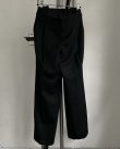 画像1: 【BIBLIOTHERK(ビブリオテーク)】LOOSE DRESS TROUSERS/ Black