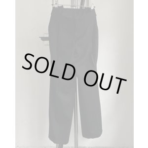 画像: 【BIBLIOTHERK(ビブリオテーク)】LOOSE DRESS TROUSERS/ Black
