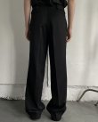画像3: 【BIBLIOTHERK(ビブリオテーク)】LOOSE DRESS TROUSERS/ Black