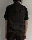 画像3: 【BIBLIOTHERK(ビブリオテーク)】UTILITY GILET/ Brown