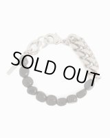 画像: 【Dries Van Noten(ドリスヴァンノッテン)】STONE CHAIN BRACELET/ BLACK