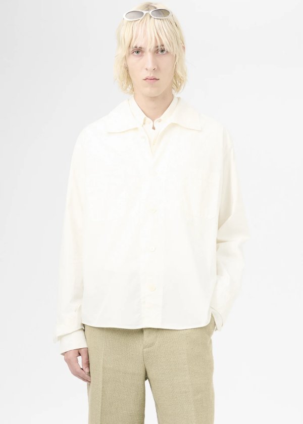 画像3: 【OUR LEGACY(アワーレガシー)】FUNNEL SHIRT/ White Dense Poplin