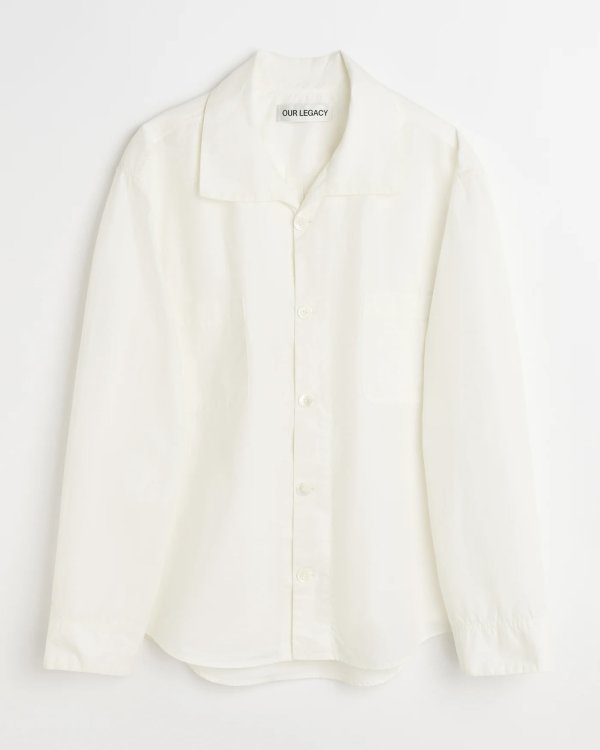 画像1: 【OUR LEGACY(アワーレガシー)】FUNNEL SHIRT/ White Dense Poplin