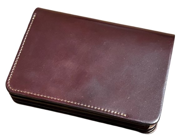 画像5: 【forme(フォルメ)】Short wallet Cordovan/ BURGUNDY
