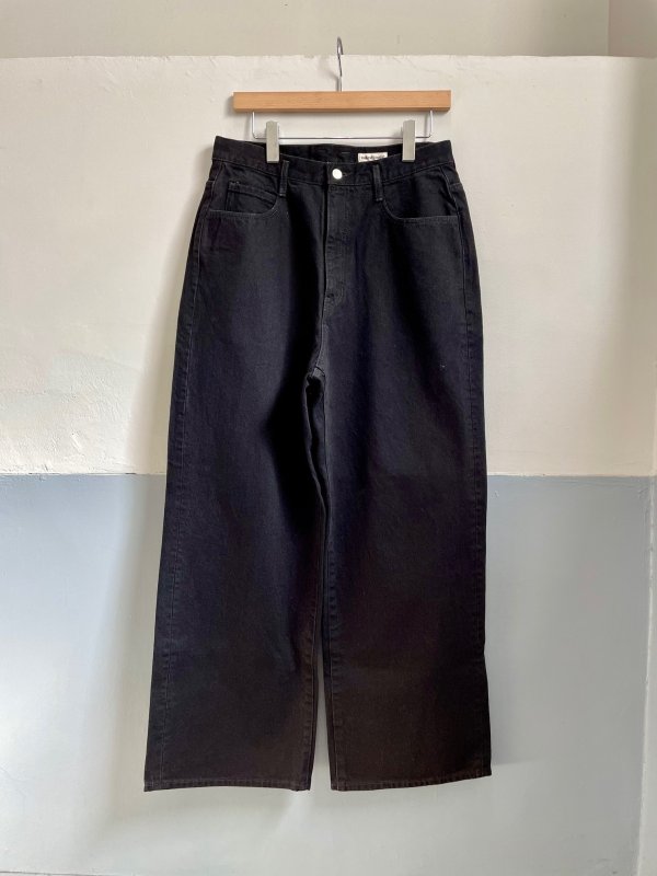 画像1: 【nakedgauge(ネイキッドゲージ)】BLACK DENIM FD ASHLEY JEANS