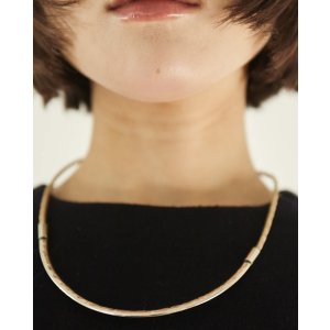 画像: 【seya.(セヤ)】BOSFOR NECKLACE ALPACA SILVER/ OFF WHITE×SILVER
