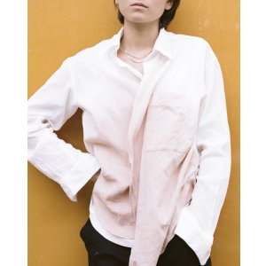 画像: 【seya.(セヤ)】ETERNAL SHIRT/ TAKASHIMA CREPE SHELL GINGER DYE/ ROSE MOON