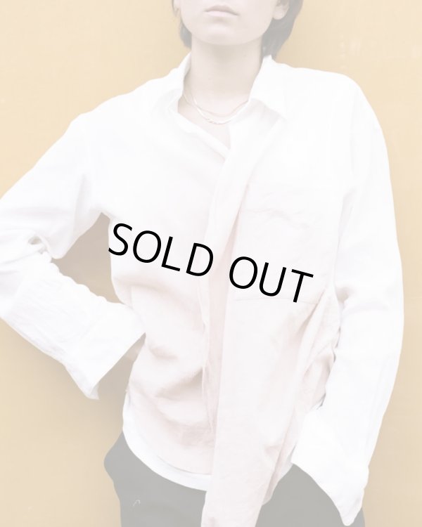 画像1: 【seya.(セヤ)】ETERNAL SHIRT/ TAKASHIMA CREPE SHELL GINGER DYE/ ROSE MOON