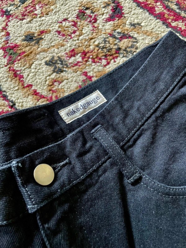 画像4: 【nakedgauge(ネイキッドゲージ)】BLACK DENIM FD ASHLEY JEANS