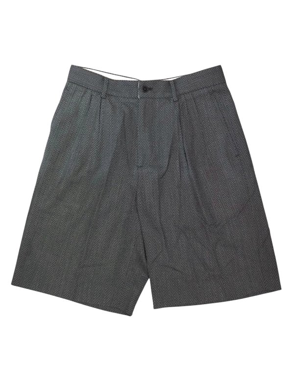 画像1: 【seya.(セヤ)】SPRING SHORT PANTS/ SUMMER HERRINGBONE/ RIVER STONE