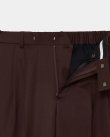 画像2: 【MARKAWARE(マーカウェア)】ORGANIC 2/80 GABARDINE DOUBLE PLEATED WIDE TROUSERS　”Olive Drab”