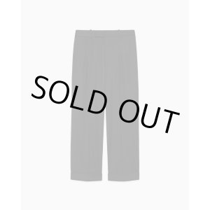 画像: 【MARKAWARE(マーカウェア)】ORGANIC 2/80 GABARDINE DOUBLE PLEATED WIDE TROUSERS ”Black”