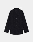 画像1: 【marka(マーカ)】PAISLEY JACQUARD BAND COLLAR SKIPPER SHIRT/Dark Navy