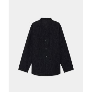 画像: 【marka(マーカ)】PAISLEY JACQUARD BAND COLLAR SKIPPER SHIRT/Dark Navy