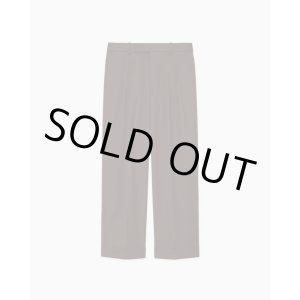 画像: 【MARKAWARE(マーカウェア)】ORGANIC 2/80 GABARDINE DOUBLE PLEATED WIDE TROUSERS ”Olive Drab”